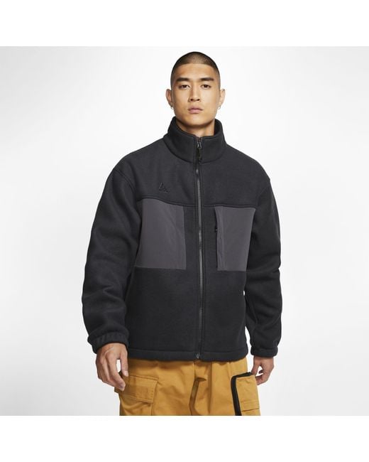 Nike Acg Fleece Jacket in Black for Men | Lyst Australia