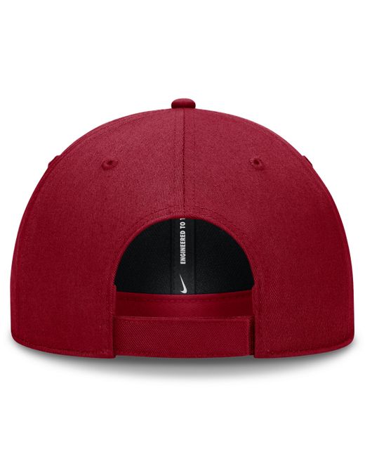 Nike Red Washington Nationals Evergreen Club Dri-fit Mlb Adjustable Hat for men