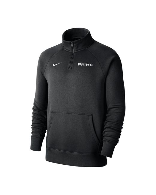 Nike Black Deion Sanders "p21me" Club Fleece 1/4-zip Top for men