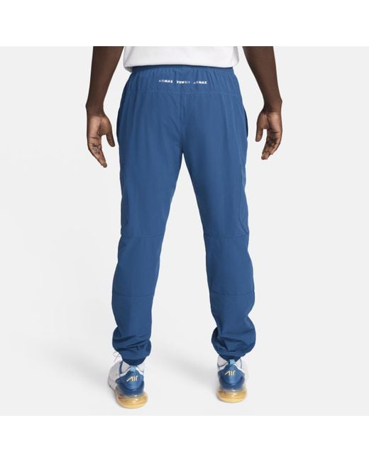 Nike Blue Air Max Woven Cargo Trousers Nylon for men