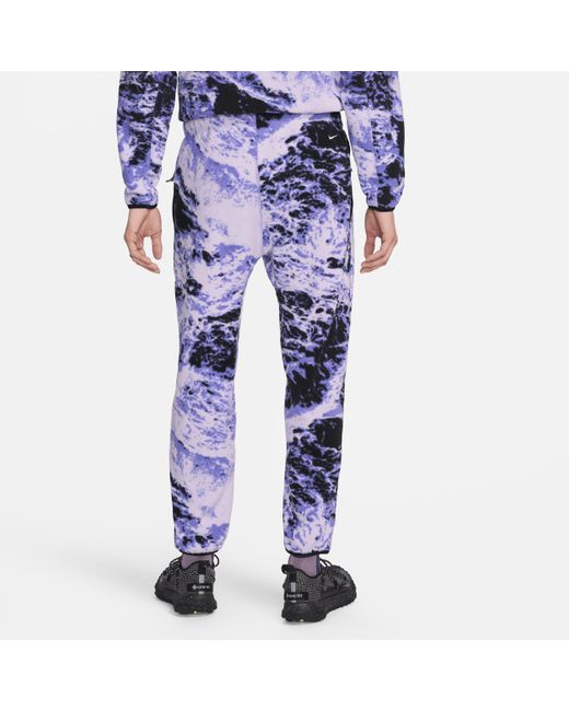 Nike Blue Acg "wolf Tree" Allover Print Pants for men
