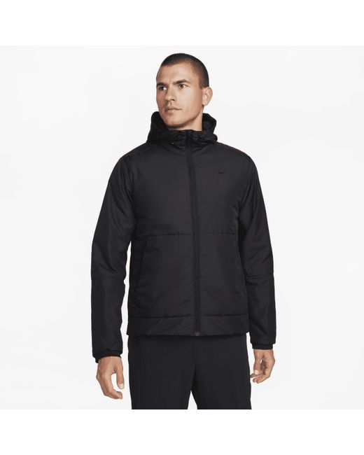 Nike Black Unlimited Therma-fit Versatile Jacket 50% Recycled Polyester for men