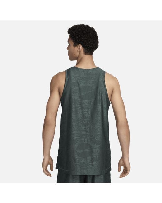 Nike Green Standard Issue Dri-fit Reversible Basketball Jersey Polyester for men