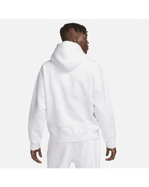 Sweat À Capuche En Tissu Fleece Solo Swoosh Pour Homme Nike pour homme en coloris White