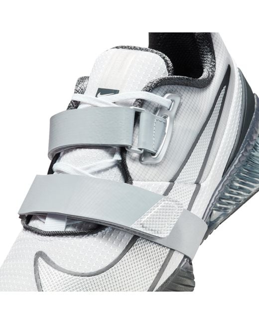 Nike Gray Romaleos 4 Weightlifting Shoes for men