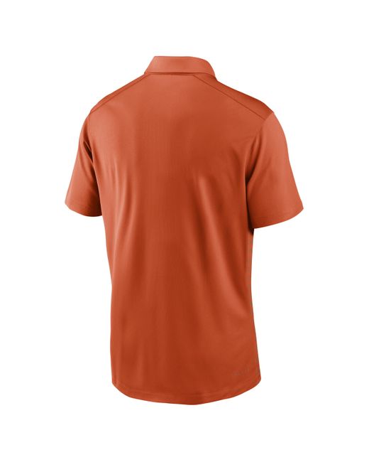Nike Brown Clemson Tigers Sideline Victory Dri-fit College Polo for men