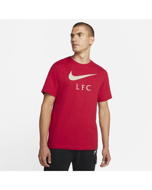 Nike Cotton Liverpool Fc Soccer T-shirt in Red for Men | Lyst