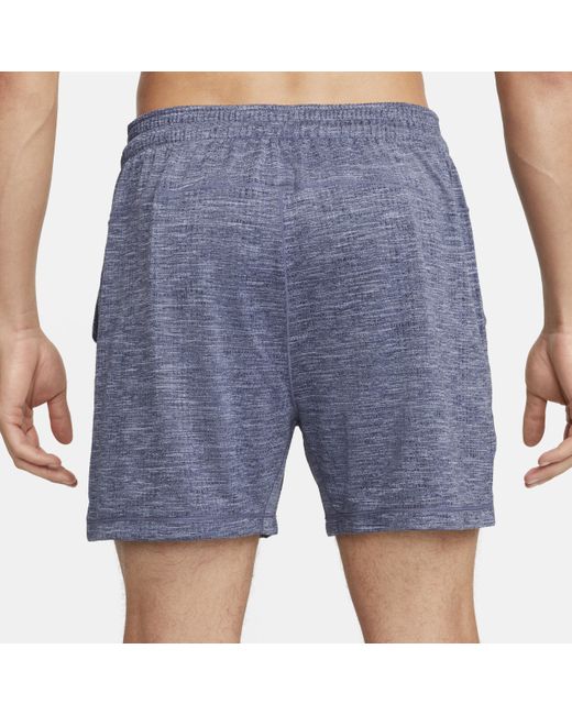 Nike Blue Yoga Dri-fit 5" Unlined Shorts for men