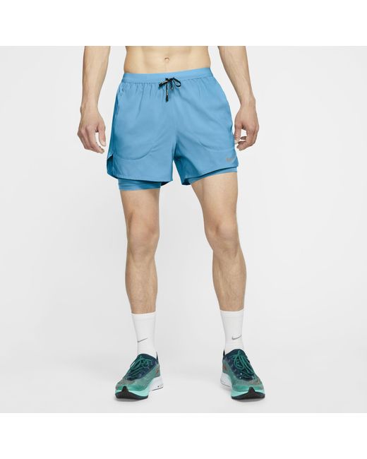 Nike Flex Stride 2-in-1 Hardloopshorts in het Blauw voor heren | Lyst NL