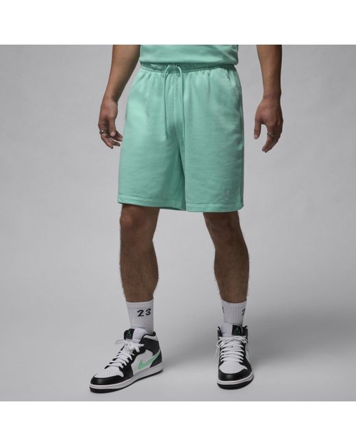 Nike Green Jordan Essentials Loopback Fleece Shorts Cotton for men