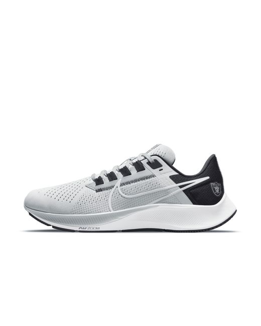 Nike Air Zoom Pegasus 38 (nfl Las Vegas Raiders) Running Shoes In Grey