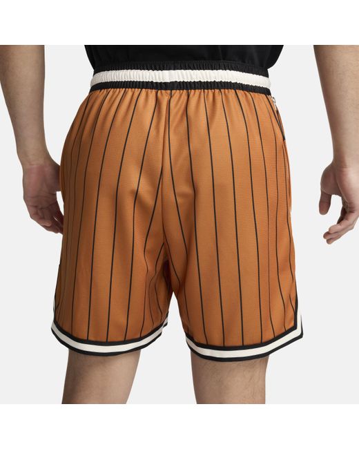 Nike Orange Dna Dri-fit 6" Basketball Shorts for men