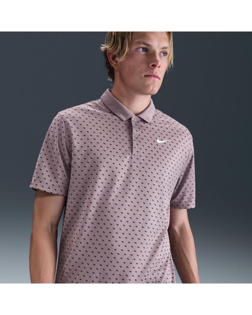 Nike Purple Victory+ Dri-Fit Golf Polo for men