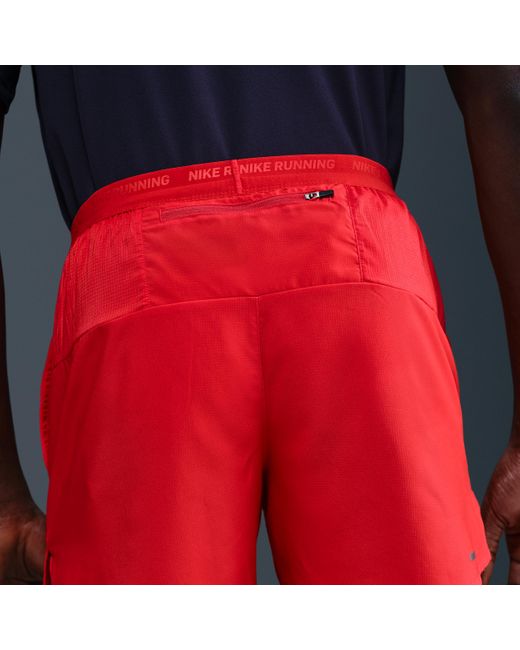 Shorts Da Running 13 Cm Con Slip Foderati Dri-Fit Stride – Uomo di Nike in Red da Uomo