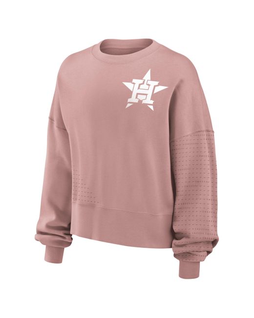 Nike Pink Boston Red Sox Statement Mlb Pullover Sweatshirt