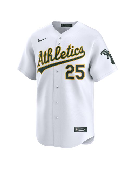 Nike Men's White Brent Rooker Athletics Dri-Fit Adv Mlb Limited Jersey