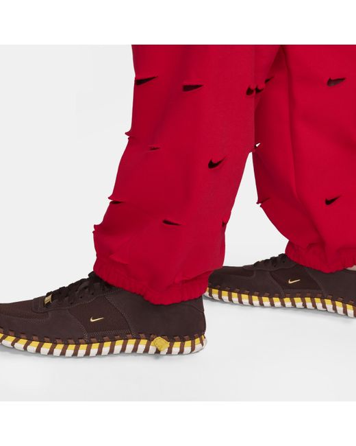 Nike Red X Jacquemus Swoosh Trousers Cotton