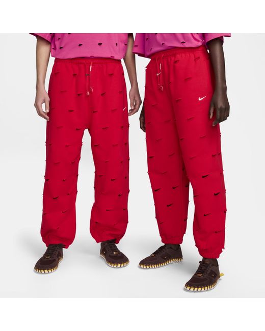 Nike Red X Jacquemus Swoosh Trousers Cotton