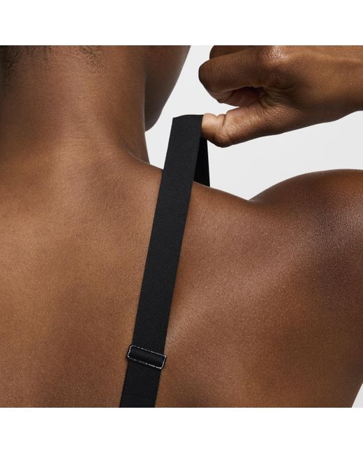 Nike Black Indy Medium-support Padded Adjustable Sports Bra Polyester