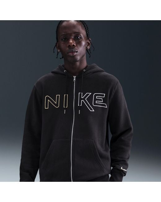 men's club fleece zip hoodie