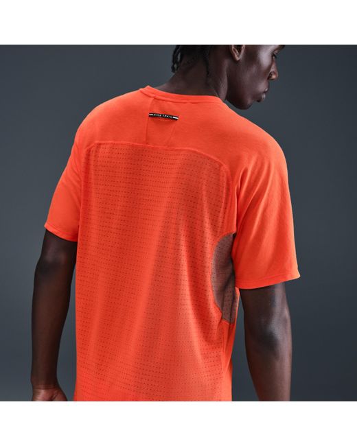 Nike Solar Chase Dri-Fit Adv Short-Sleeve Running Top in Red for Men | Lyst