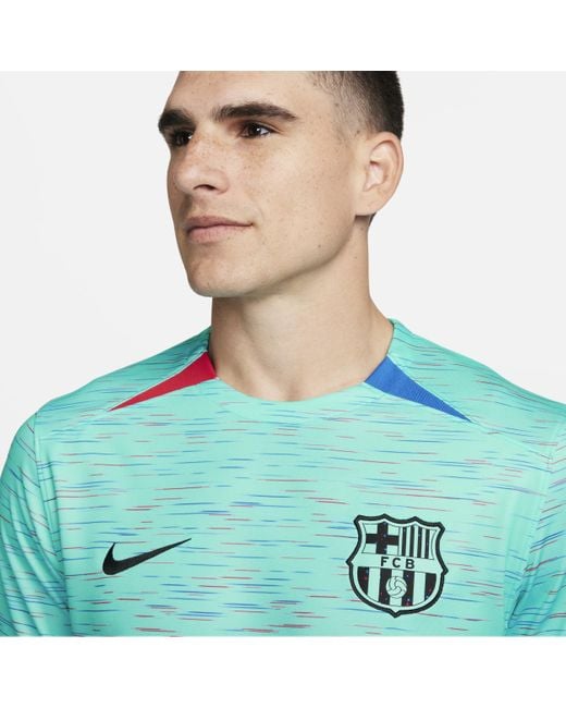 Nike Green Fc Barcelona 2023/24 Stadium Third Dri-fit Soccer Jersey for men