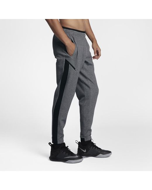 Nike Synthetic Dry Showtime Men's Basketball Pants in Black Heather/Black (Black) for Men Lyst
