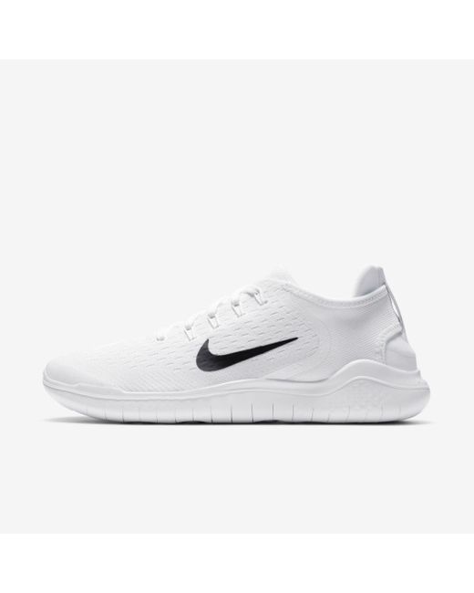 Nike Synthetic Free Rn 2018 in White/Black (White) for Men - Save 61% - Lyst