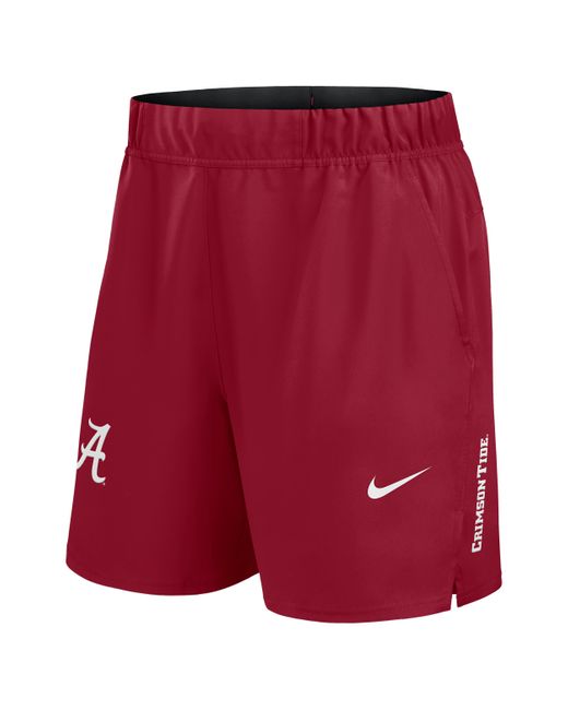 Nike Red Stanford Primetime Victory Primary Logo Menâ Dri-Fit College Shorts for men