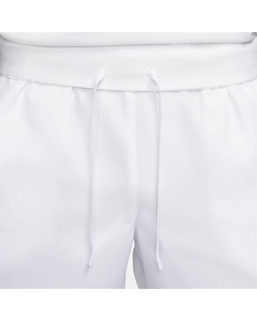 Nike Court Dri Fit Victory 7 Tennis Shorts In White Black White For Men Lyst