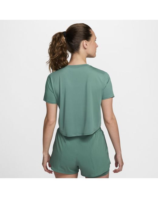 Nike Green One Classic Dri-fit Short-sleeve Cropped Top