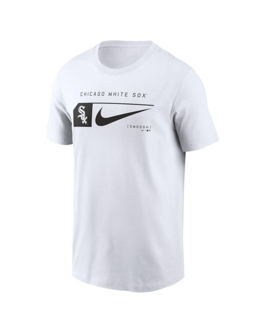 Nike Chicago White Sox Team Swoosh Lockup Mlb T-shirt for men