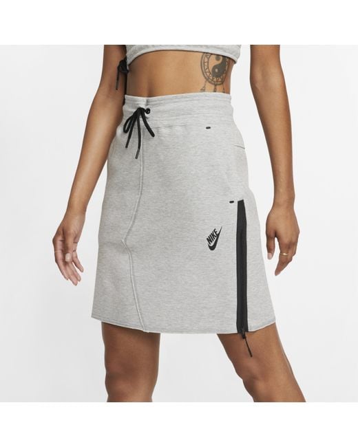 Nike Gray Sportswear Tech Fleece Skirt