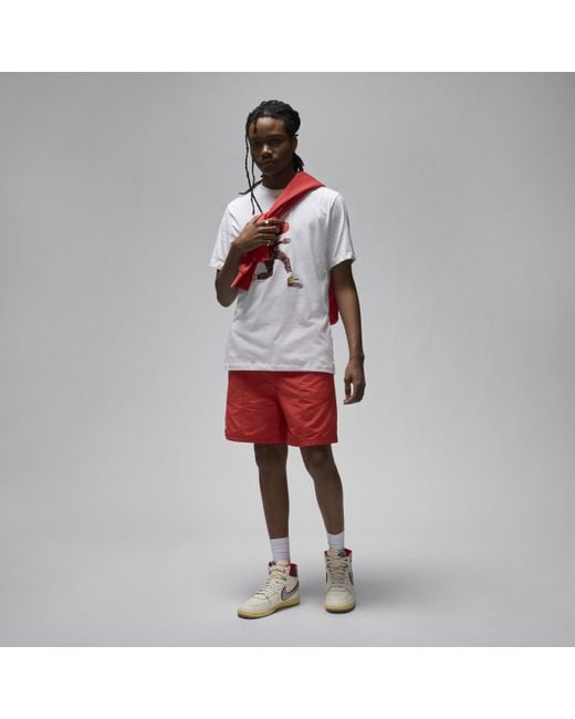 Nike White Jordan Flight Essentials T-shirt Cotton for men