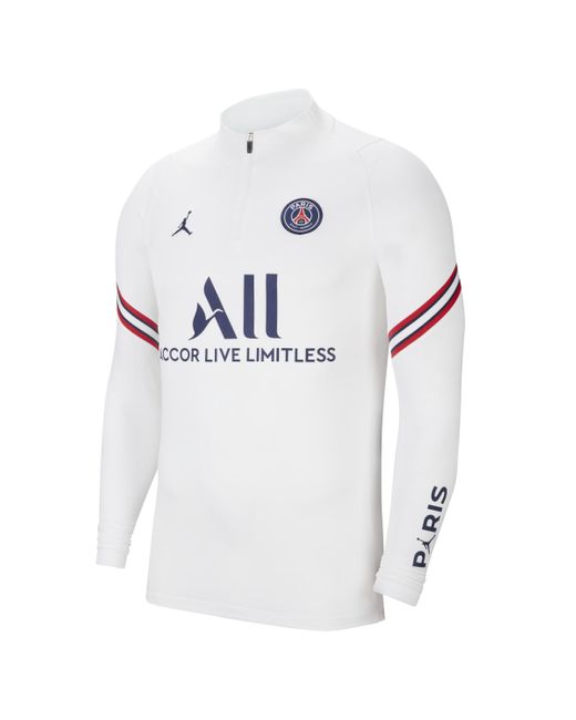 Maglia da calcio per allenamento Paris Saint-Germain Strike da uomo da Uomo  di Nike in Bianco | Lyst