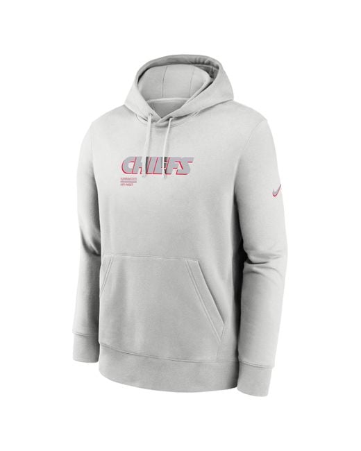 Nike Gray Kansas City Chiefs Slot Receiver Club Nfl Pullover Hoodie for men