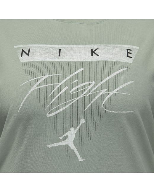 Nike Green Jordan Flight Heritage Graphic T-shirt Cotton