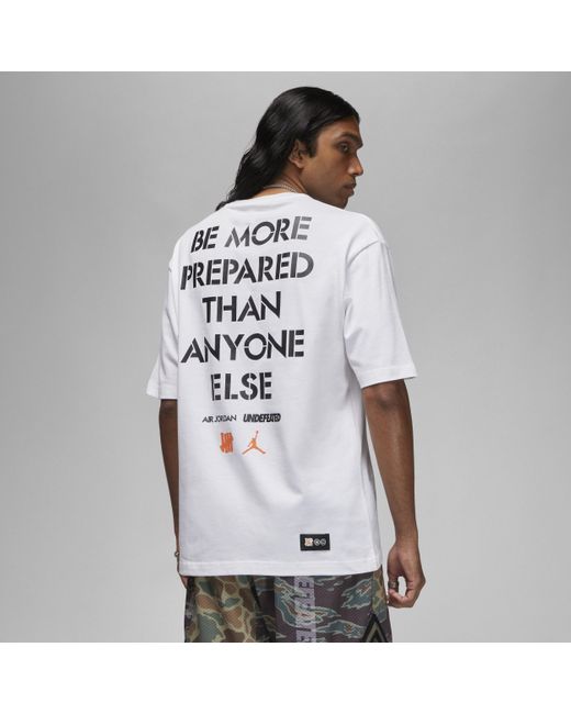 Nike X Undefeated T shirt in White for Men Lyst UK