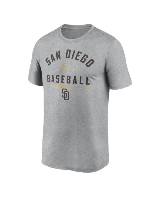 Nike Gray Philadelphia Phillies Arch Baseball Stack Dri-fit Mlb T-shirt for men