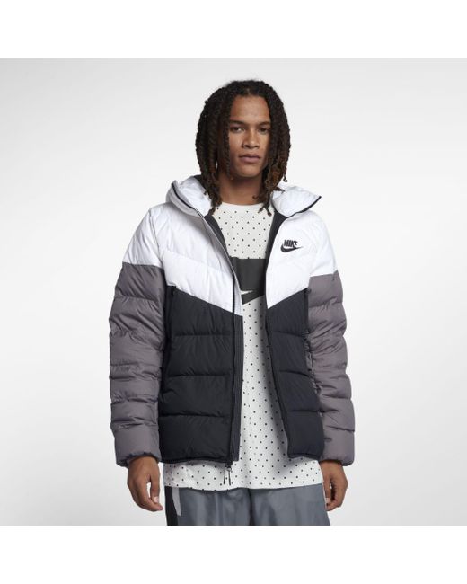 Nike Sportswear Windrunner Down Fill Hooded Puffer Jacket (white) - Clearance Sale for men