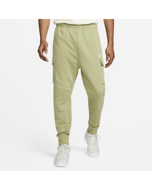 Nike Sportswear Club Fleece Cargo Pants in Green for Men | Lyst