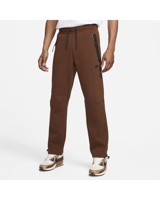 Nike Sportswear Tech Fleece Pants in Brown for Men | Lyst