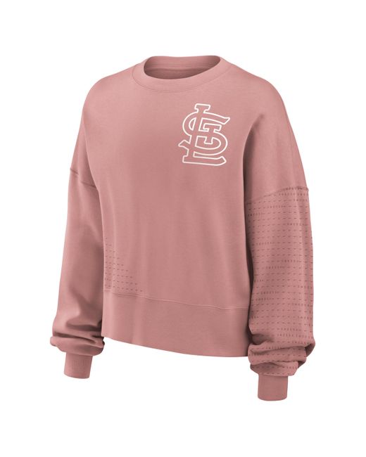 Nike Pink St. Louis Cardinals Statement Mlb Pullover Sweatshirt