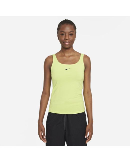 Nike Cotton Sportswear Essential Cami Tank - Lyst