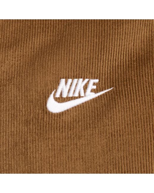 Nike corduroy sweatshirt hotsell