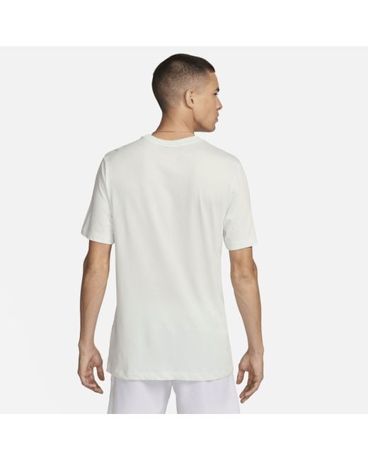 T-shirt da tennis court dri-fit rafa di Nike in White da Uomo