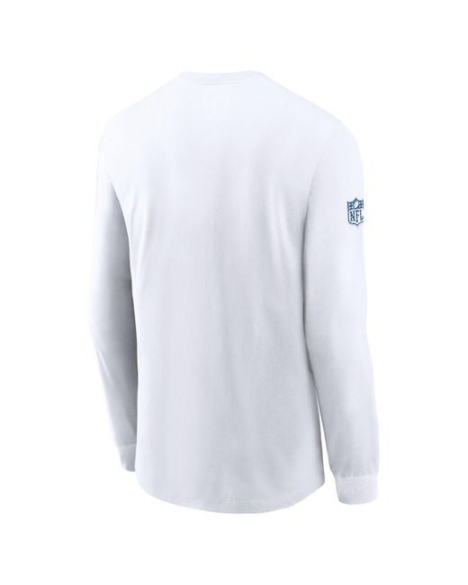 Nike Blue Indianapolis Colts Sideline Team Issue Dri-fit Nfl Long-sleeve T-shirt for men
