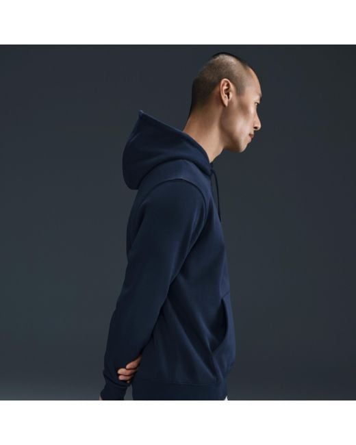 Nike Blue Club Pullover Fleece Hoodie for men