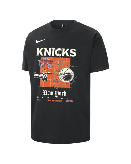 Nike Black New York Knicks Courtside Nba Max90 T-shirt for men