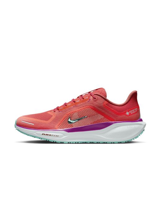 Nike Red Pegasus 41 Gore-Tex Waterproof Road Running Shoes for men